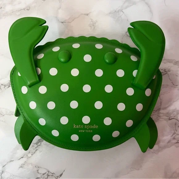 Kate Spade Shelly Green & Red Crabs Crossbody with Coin Purse, limited edition - Picture 7 of 9